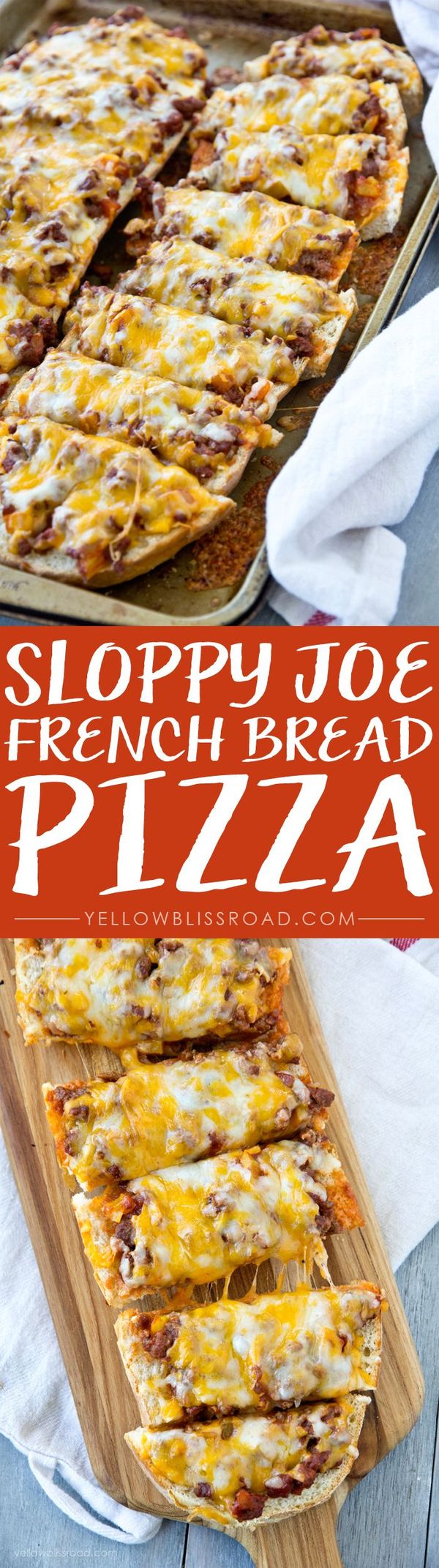 Sloppy Joe French Bread Pizza