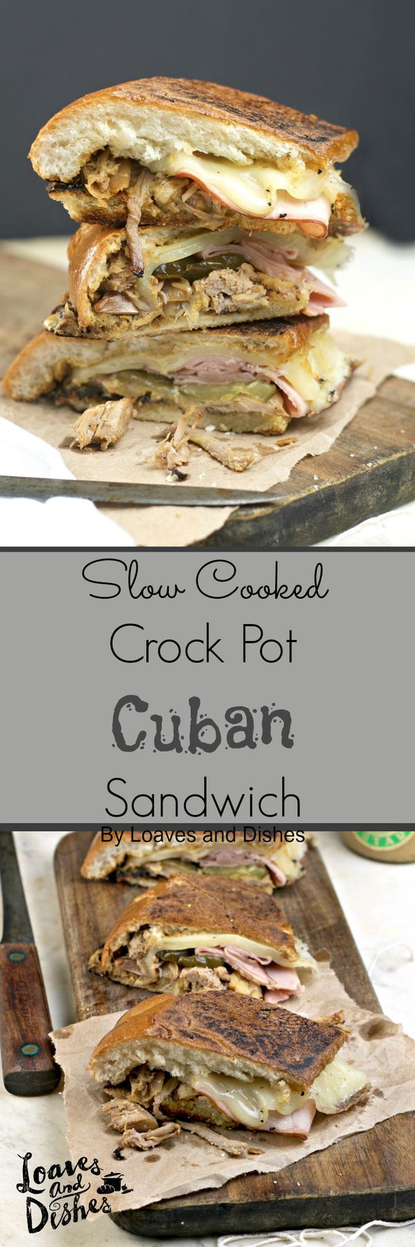 Slow Cooked Crock Pot Cuban Sandwich