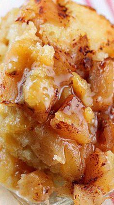 Slow Cooker Apple Pudding Cake