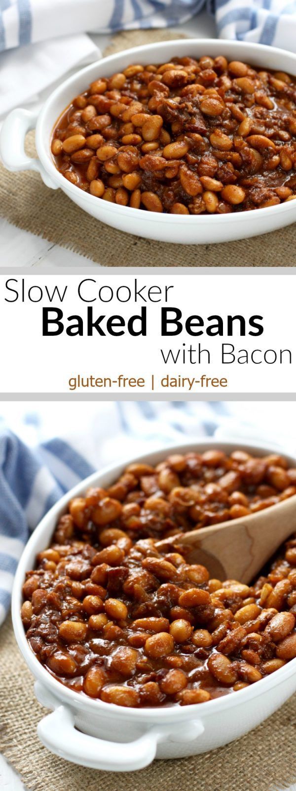 Slow Cooker Baked Beans with Bacon