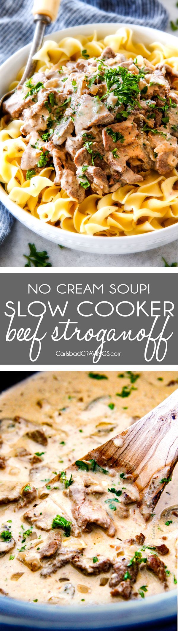 Slow Cooker Beef Stroganoff