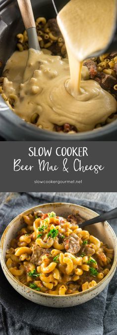 Slow Cooker Beer Mac & Cheese