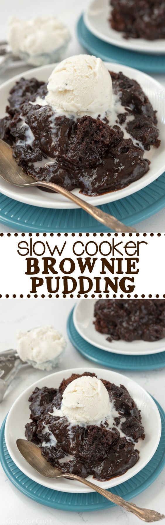 Slow Cooker Brownie Pudding