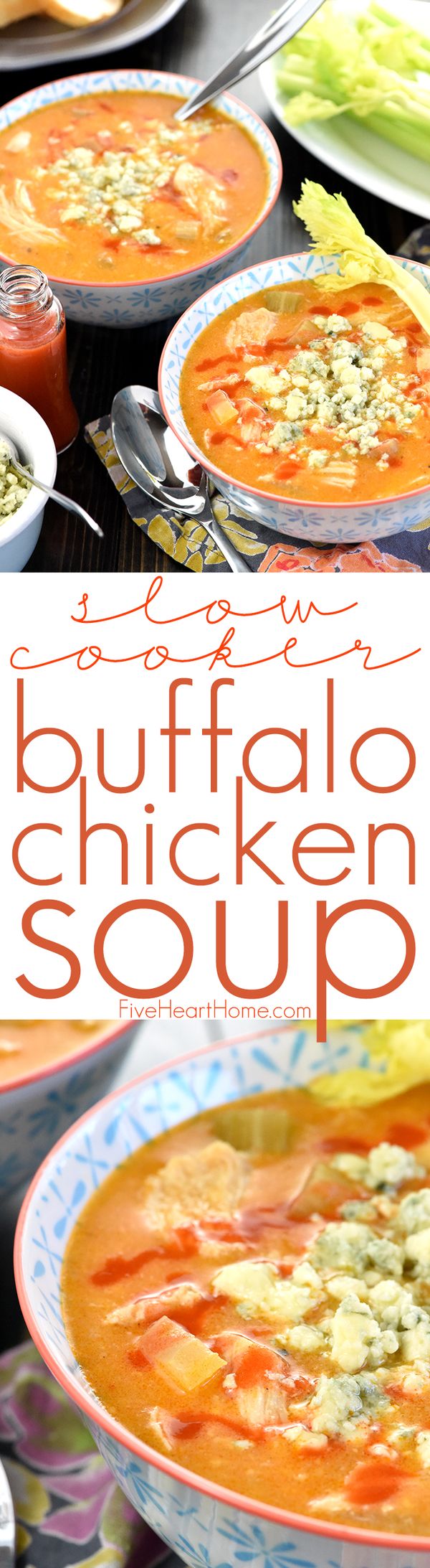 Slow Cooker Buffalo Chicken Soup