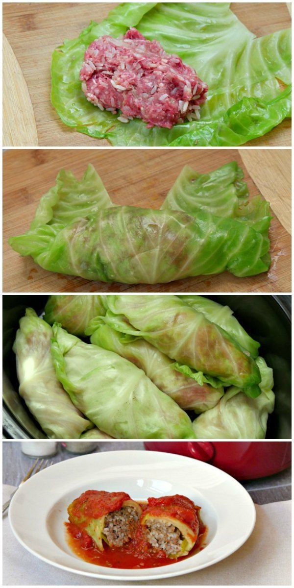 Slow Cooker Cabbage Rolls in Tomato Sauce