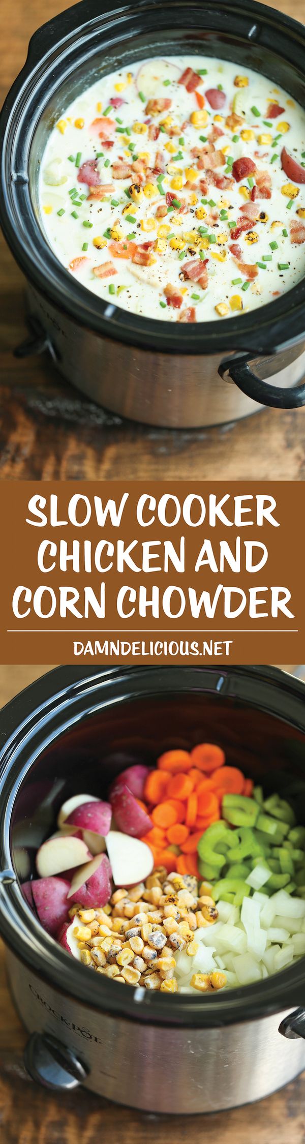 Slow Cooker Chicken and Corn Chowder