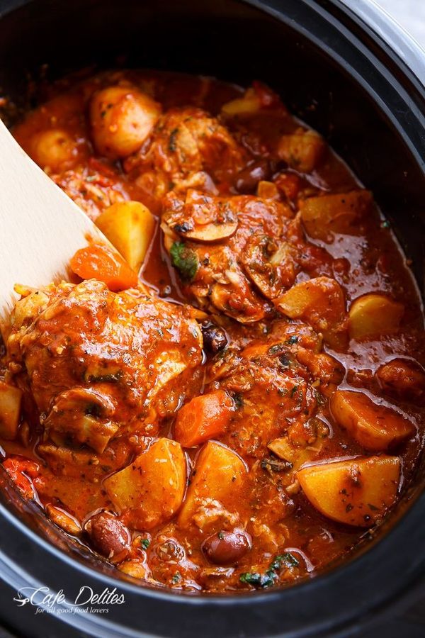 Slow Cooker Chicken Cacciatore With Potatoes