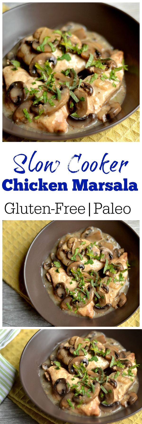 Slow Cooker Chicken Marsala (Paleo & Gluten-Free