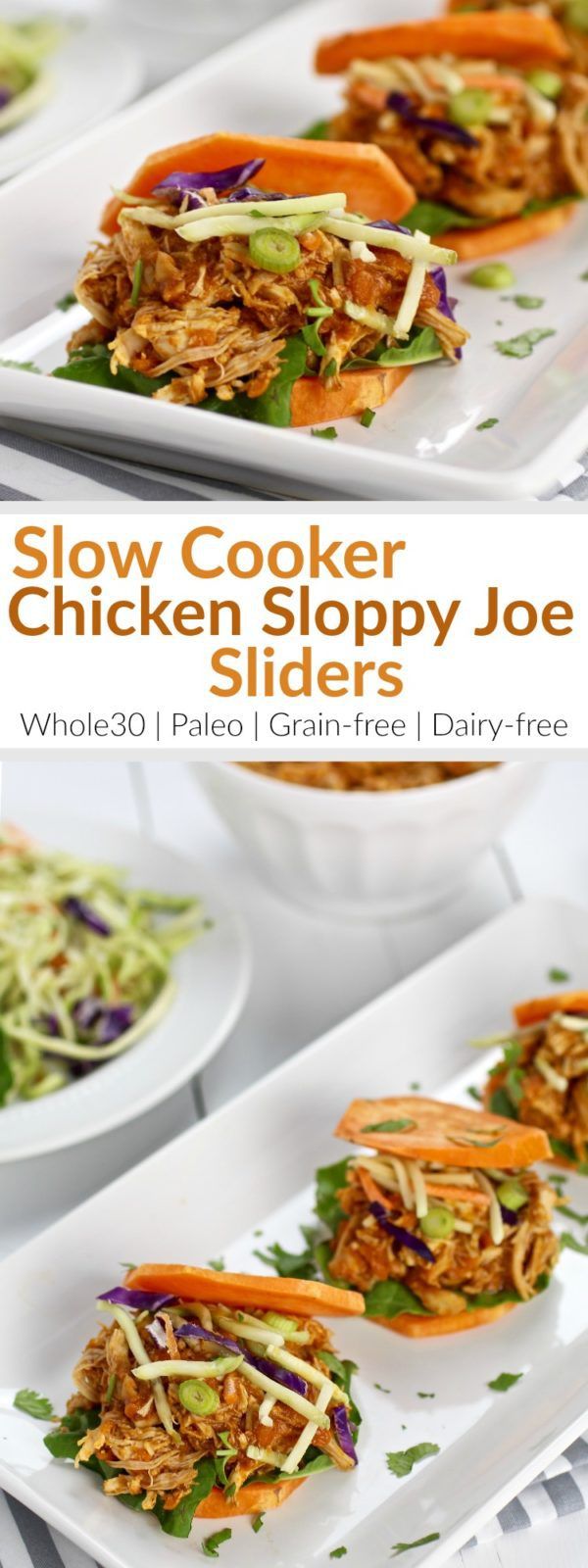 Slow Cooker Chicken Sloppy Joe Sliders