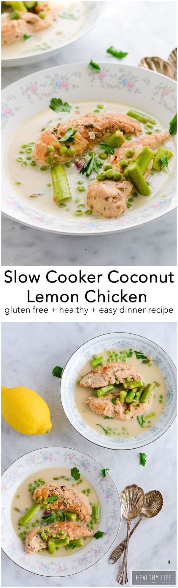 Slow Cooker Coconut Lemon Chicken