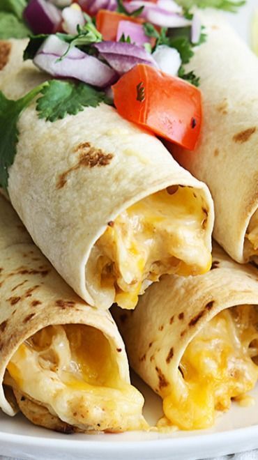 Slow Cooker Cream Cheese Chicken Taquitos