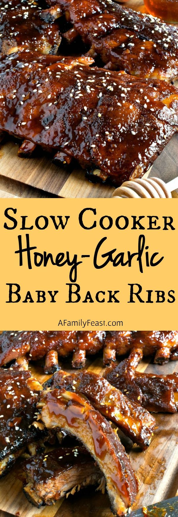 Slow Cooker Honey-Garlic Baby Back Ribs