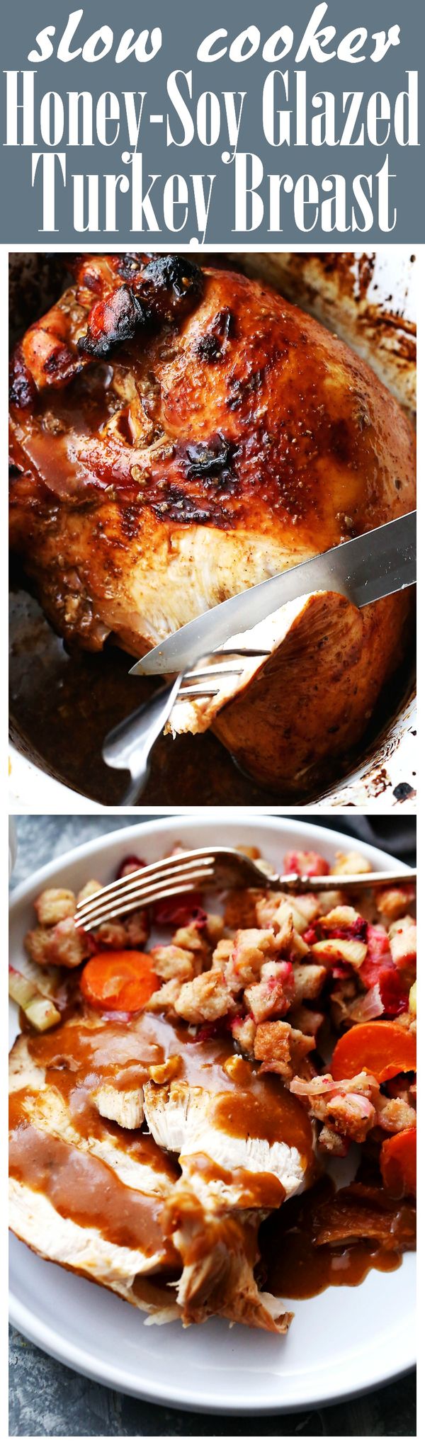 Slow Cooker Honey-Soy Glazed Turkey Breast