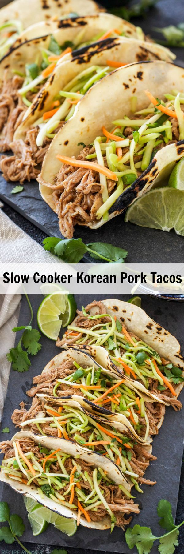 Slow Cooker Korean Pork Tacos