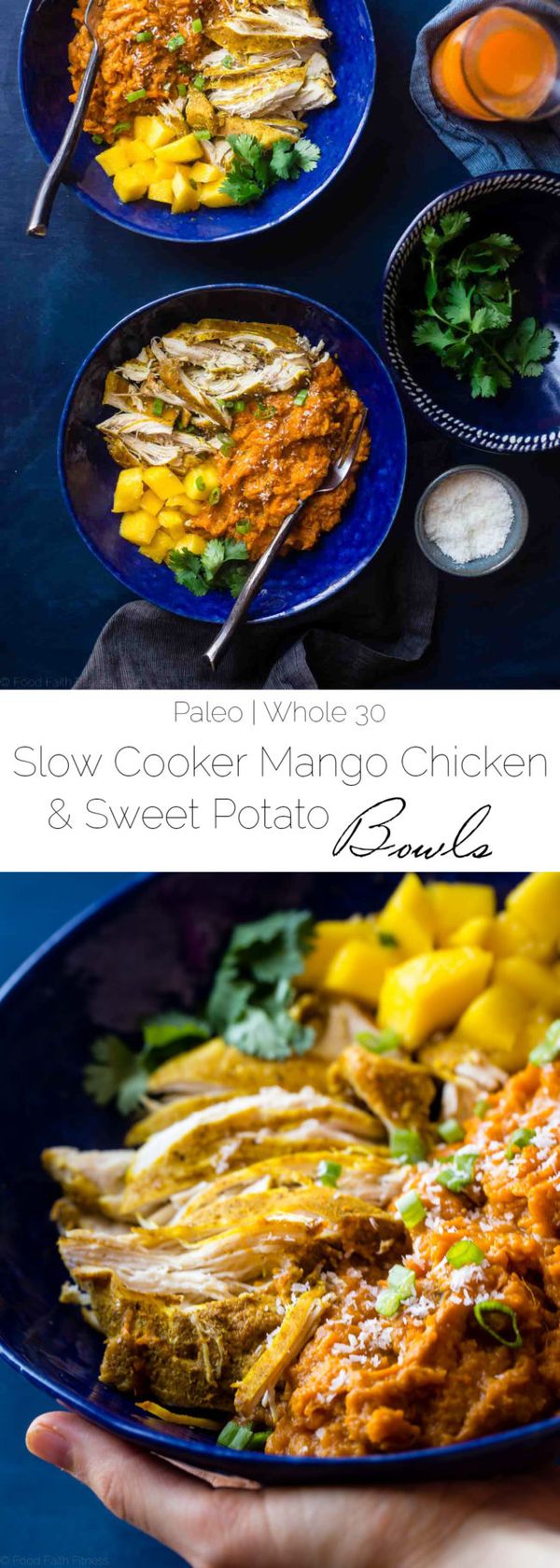 Slow Cooker Mango Chicken and Sweet Potato Bowls