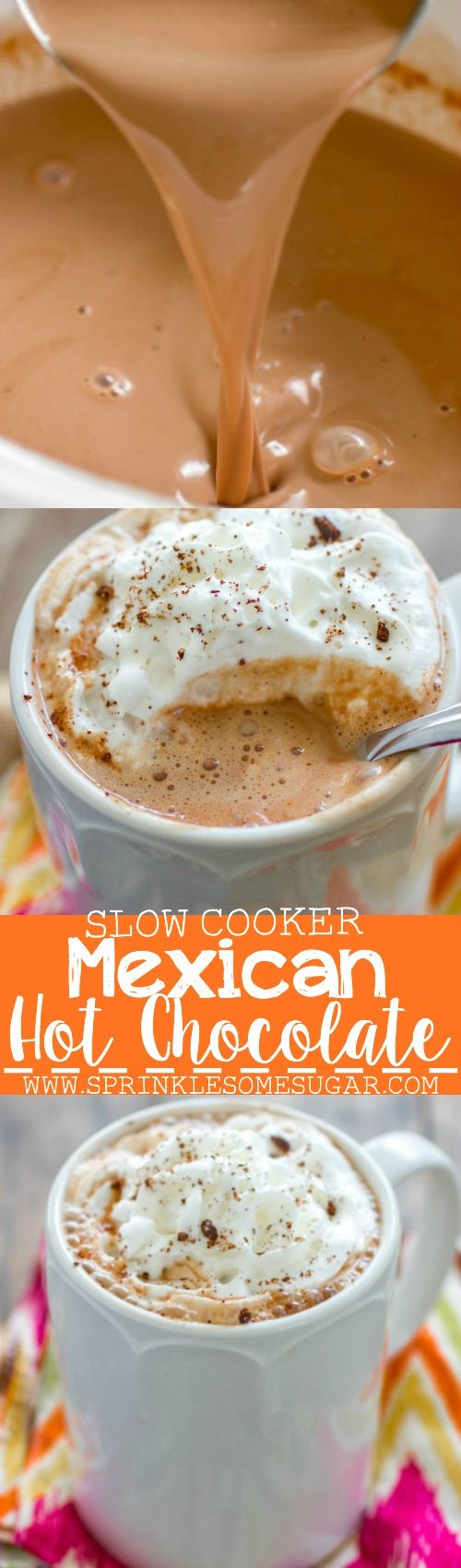 Slow Cooker Mexican Hot Chocolate