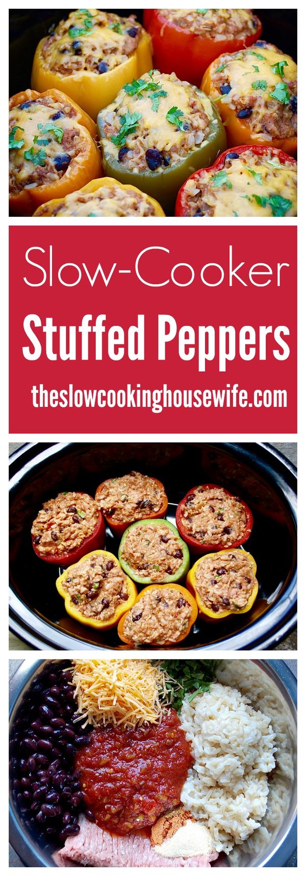 Slow Cooker Mexican Stuffed Peppers