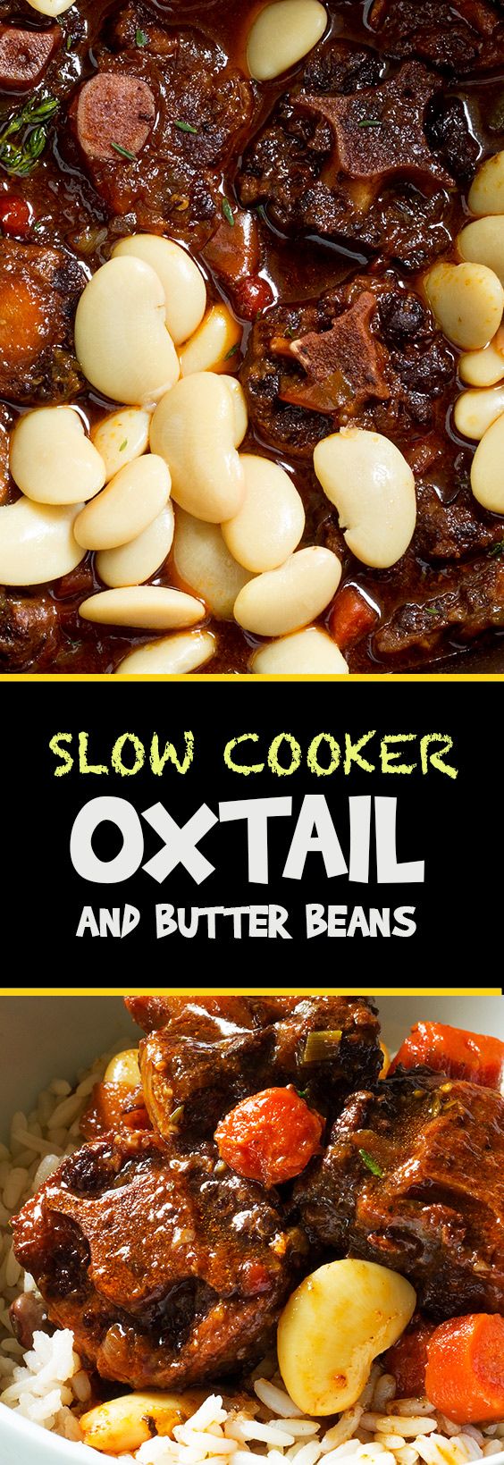 Slow Cooker Oxtail and Butter Beans