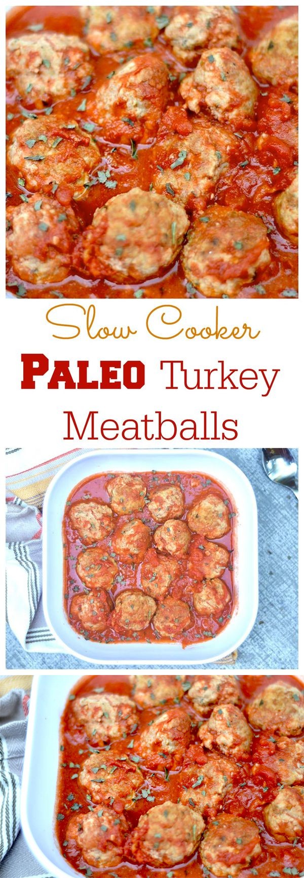 Slow Cooker Paleo Turkey Meatballs