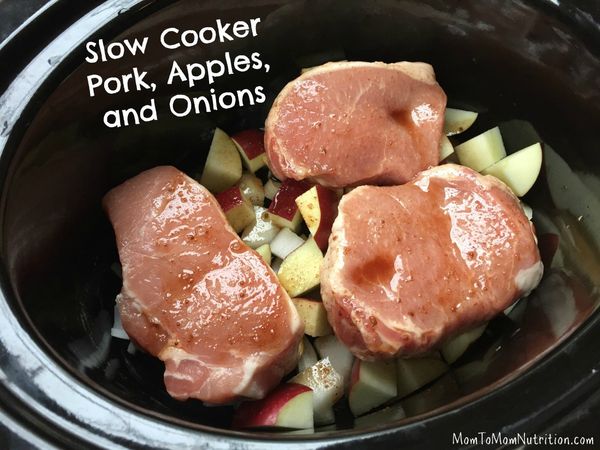 Slow Cooker Pork Chops, Apples, and Onions