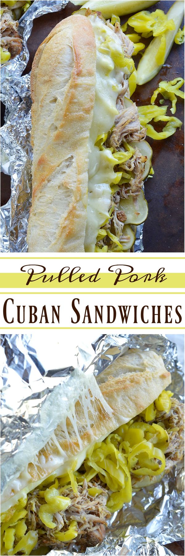 Slow Cooker Pulled Pork Cuban Sandwiches