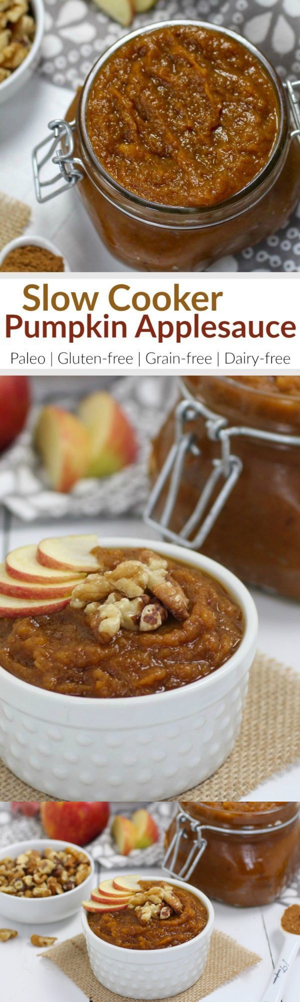 Slow Cooker Pumpkin Applesauce