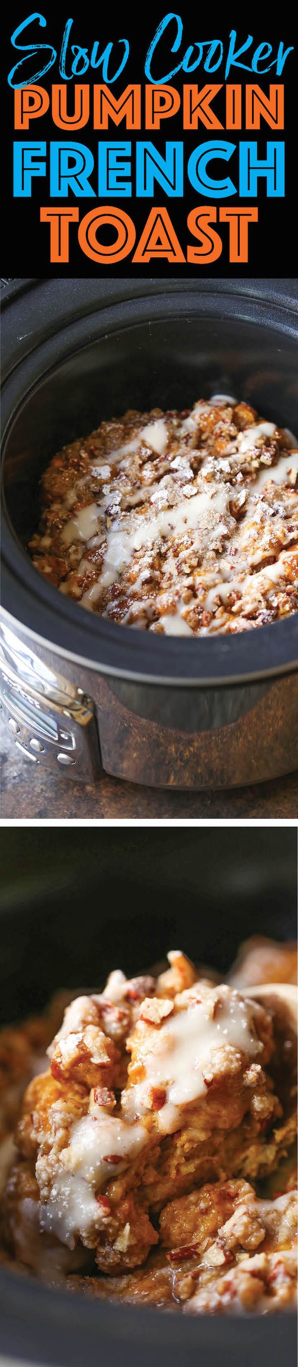 Slow Cooker Pumpkin French Toast