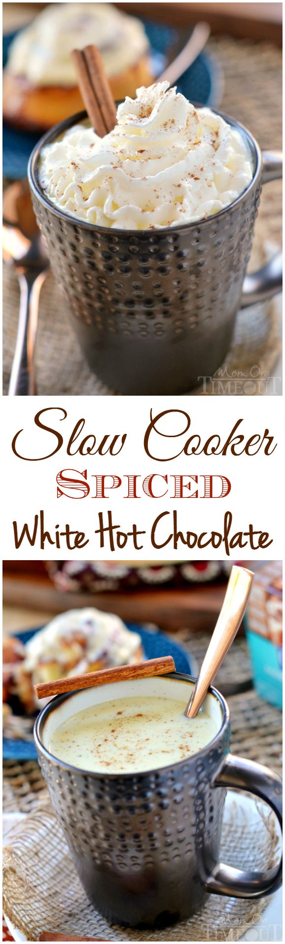 Slow Cooker Spiced White Hot Chocolate