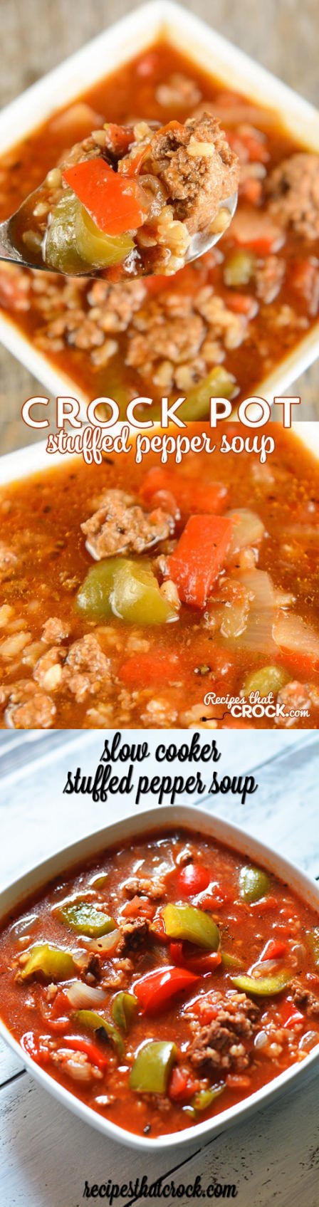 Slow Cooker Stuffed Pepper Soup