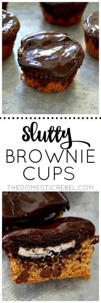 Slutty Brownie Cups