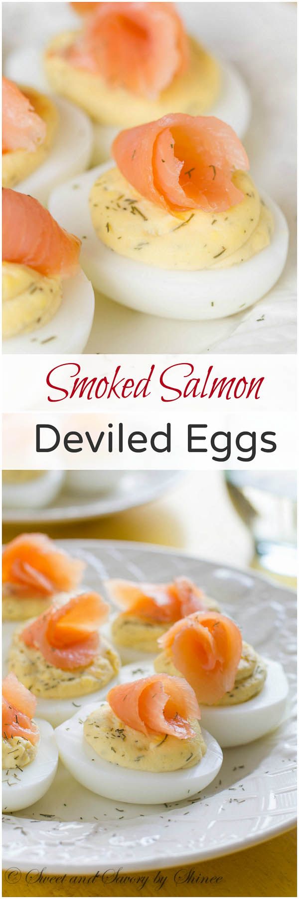 Smoked Salmon Deviled Eggs