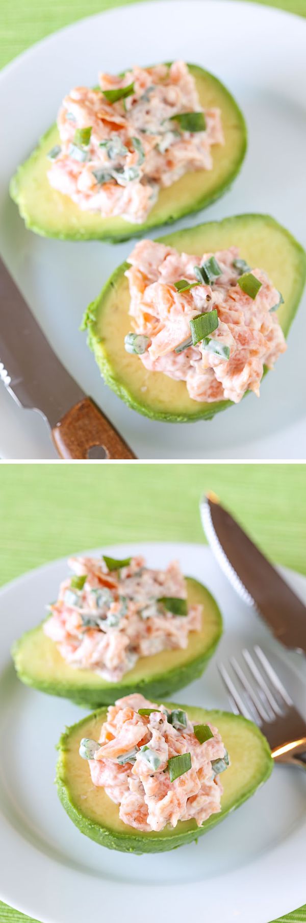 Smoked Salmon Salad in Avocado Boats