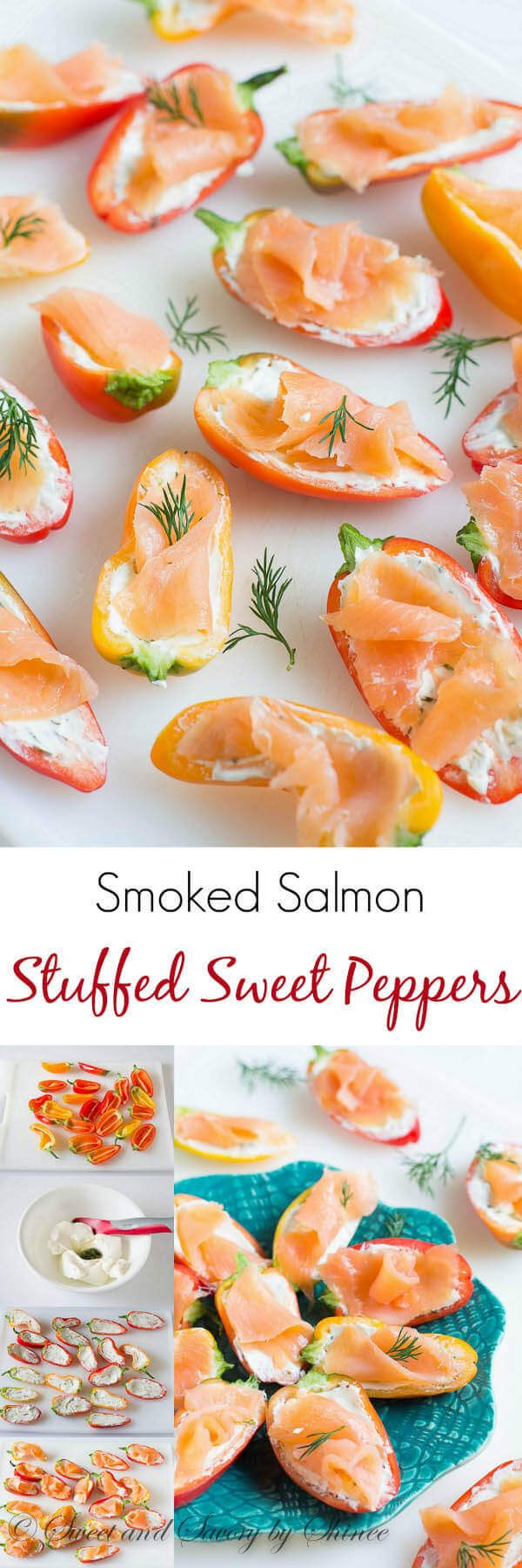 Smoked Salmon Stuffed Sweet Peppers