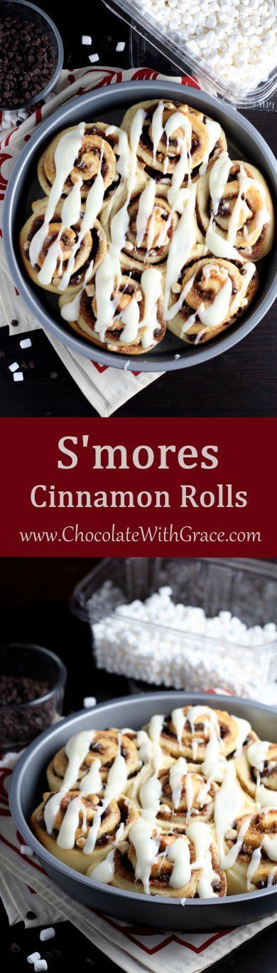 S'mores Cinnamon Rolls