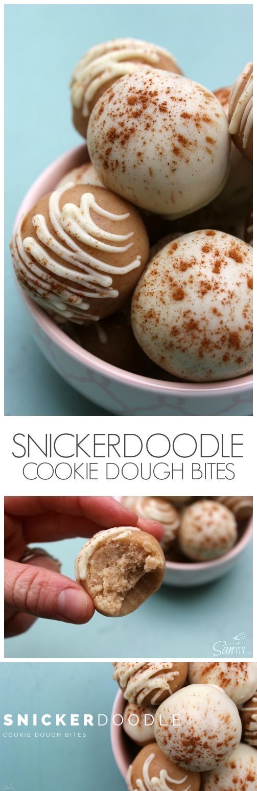 Snickerdoodle Cookie Dough Bites