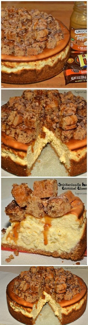 Snickerdoodle Heath Bar Caramel Cheesecake