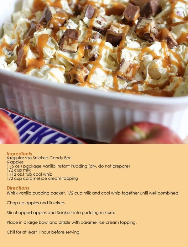 Snickers Caramel Apple Salad