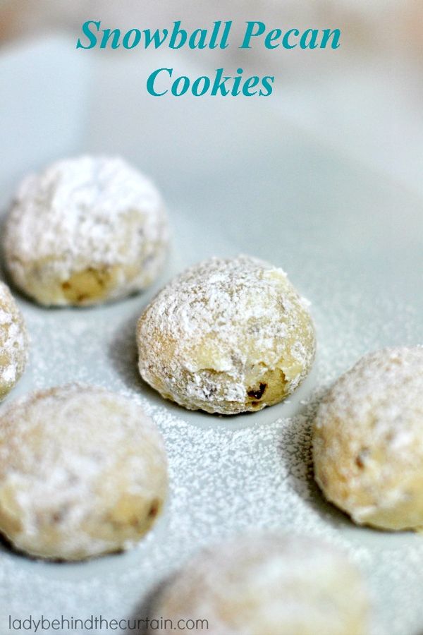 Snowball Pecan Cookies