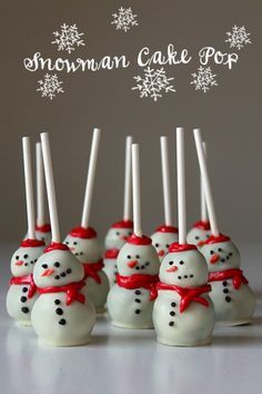 Snowman Cake Pops