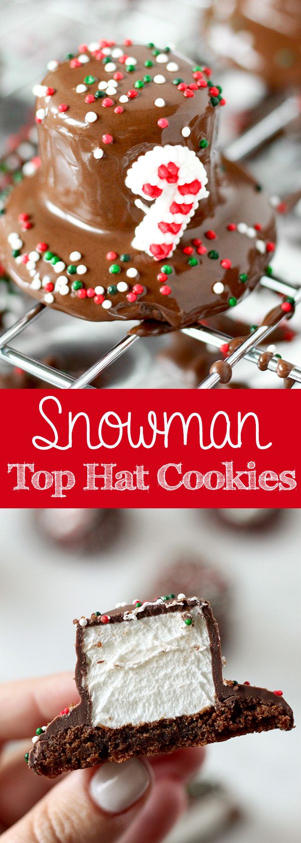 Snowman Top Hat Cookies