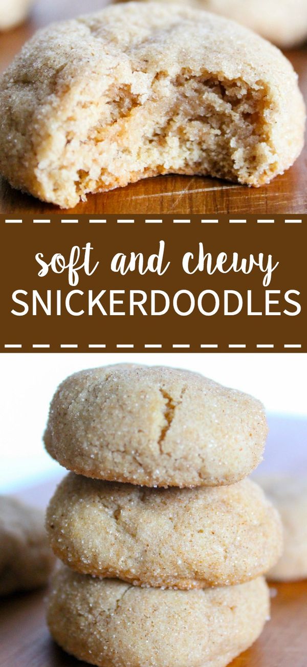 Soft and Chewy Snickerdoodles