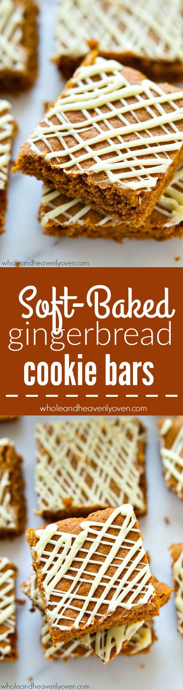 Soft-Baked Gingerbread Cookie Bars