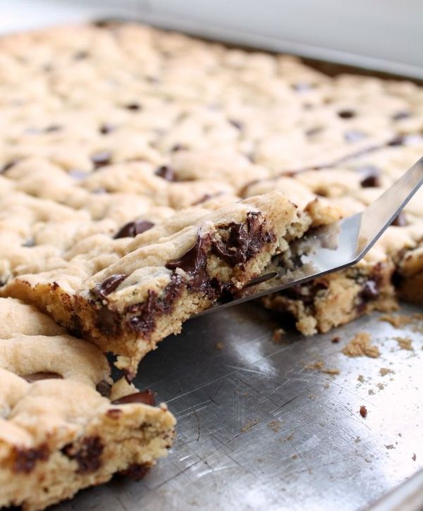 Soft Batch Cream Cheese Chocolate Chip Cookie Bars