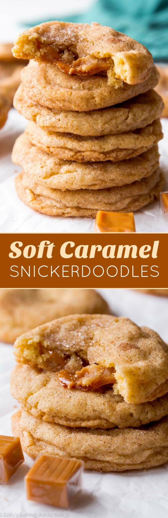 Soft Caramel Snickerdoodles