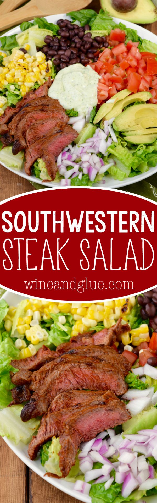 Southwestern Steak Salad with Jalapeño Ranch Dressing