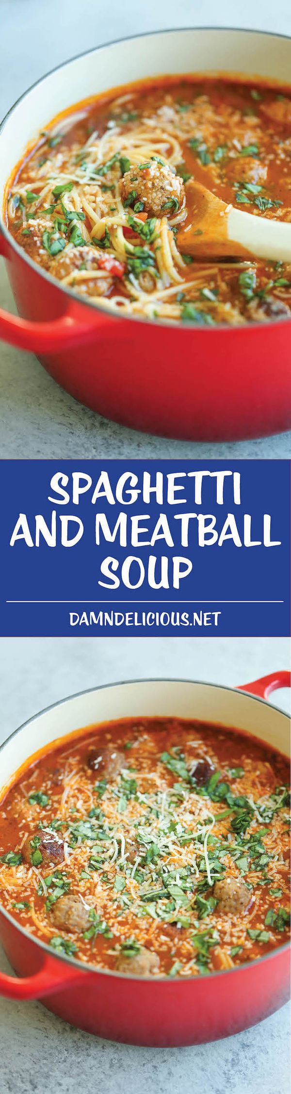 Spaghetti and Meatball Soup