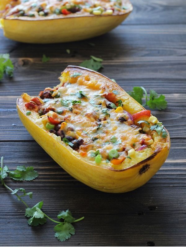 Spaghetti Squash Burrito Bowls