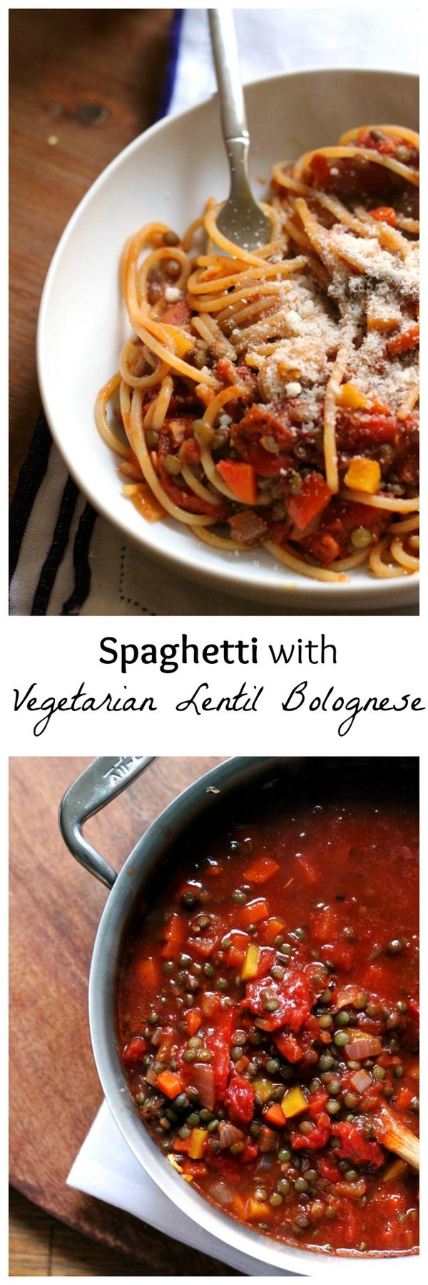 Spaghetti with Vegetarian Lentil Bolognese