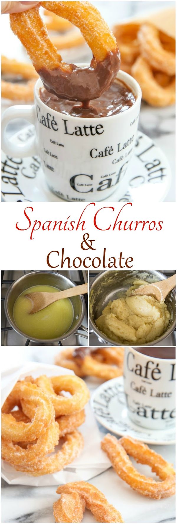 Spanish Churros with Chocolate (Churros con chocolate