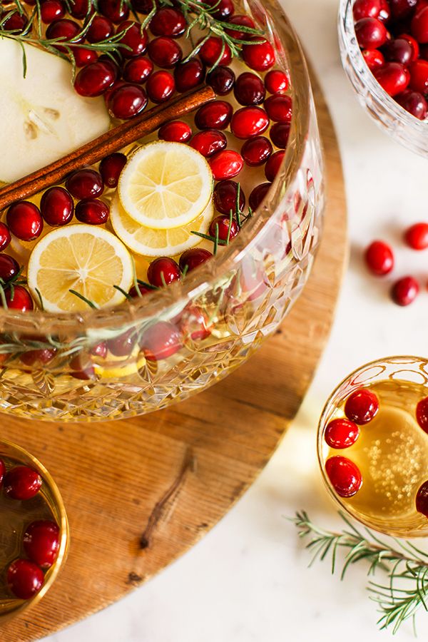 Sparkling Apple, Pear & Cranberry White Sangria